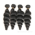 Mink Brazilian Hair Vendor High Quality Machine Double Weft Hair Extensions Loose Wave Bundles In Bulk Raw Human Hair Wholesale